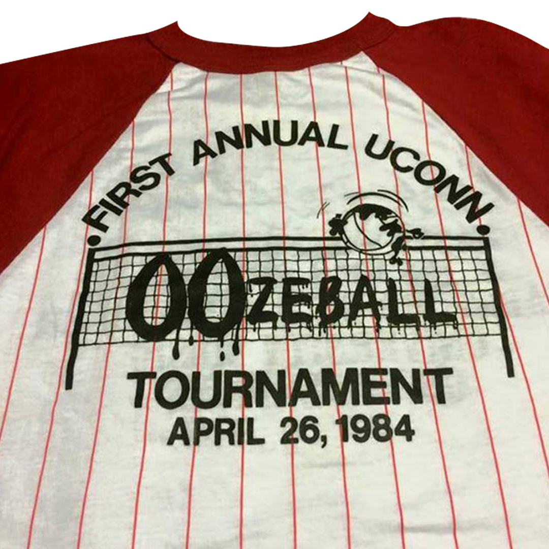 1984 T Shirt, 'First Annual UConn OOzeball Tournament, April 26, 1984'
